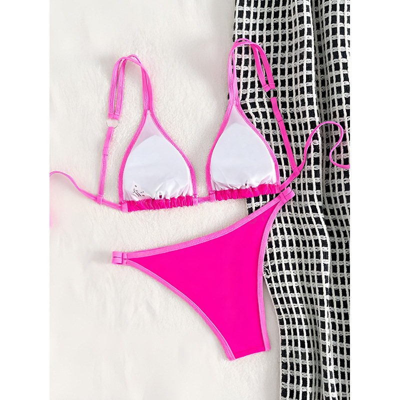 Two-Piece Triangle Bikini Set with Adjustable Straps view 9