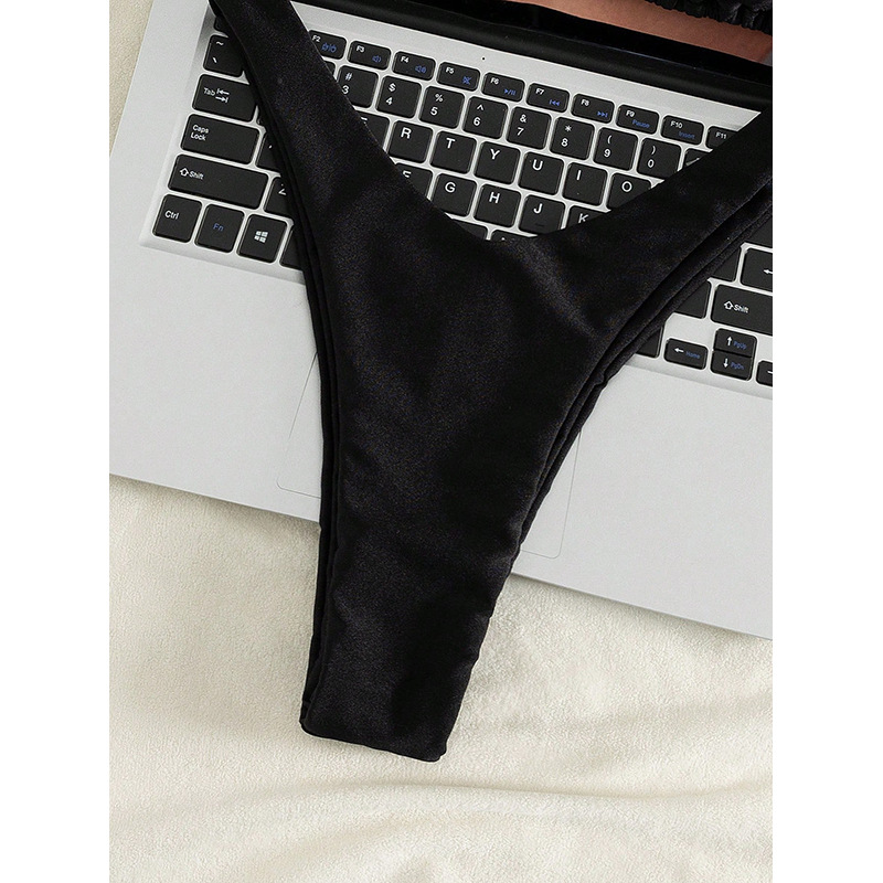 Triangle Halter Bikini Set with Front Clasp view 4