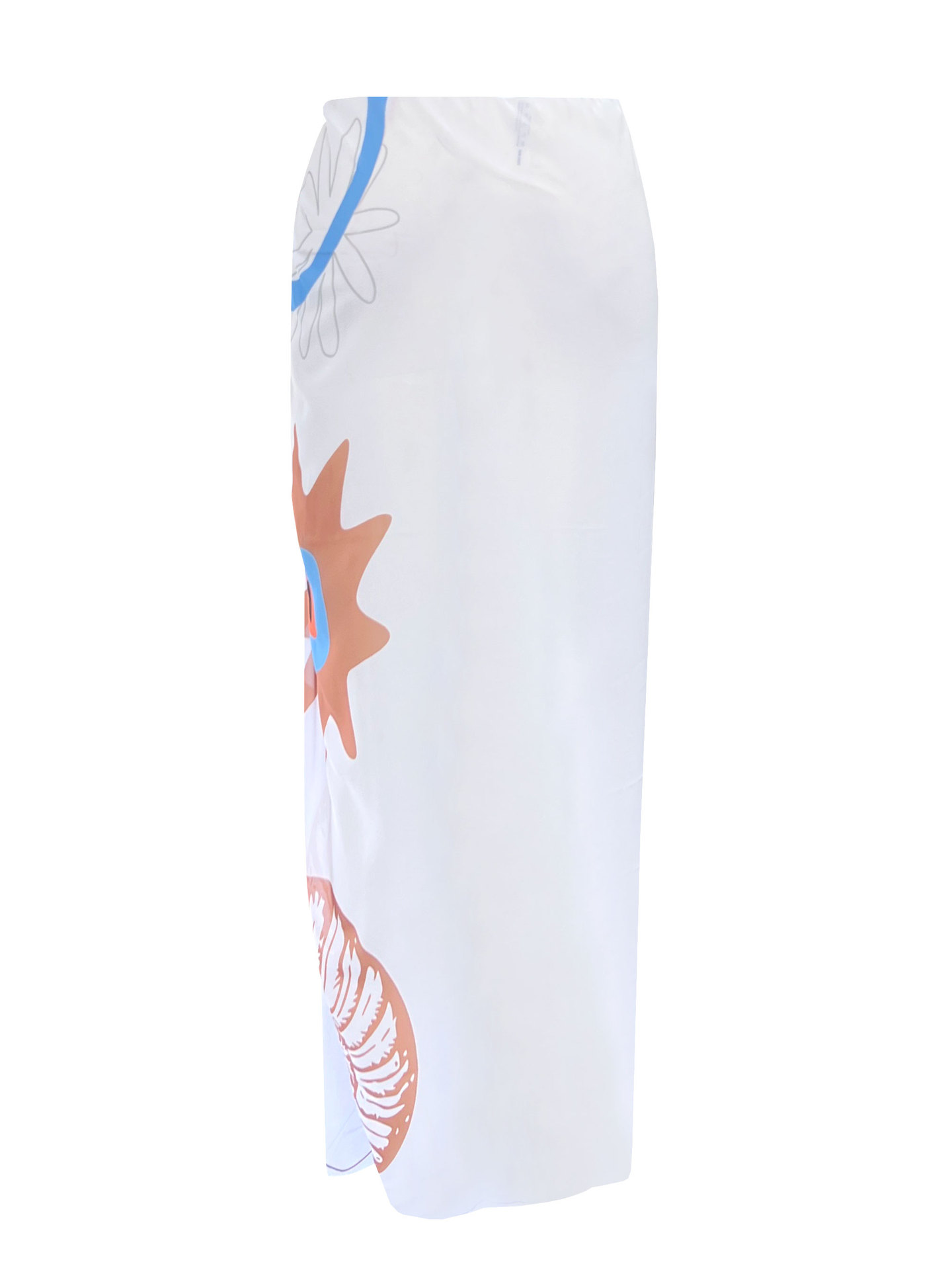 Long Straight Cover-Up Skirt