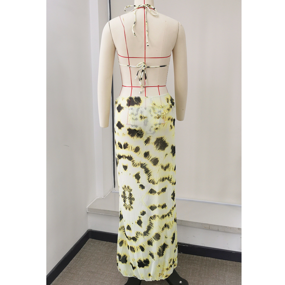 High Waist Long Beach Maxi Skirt