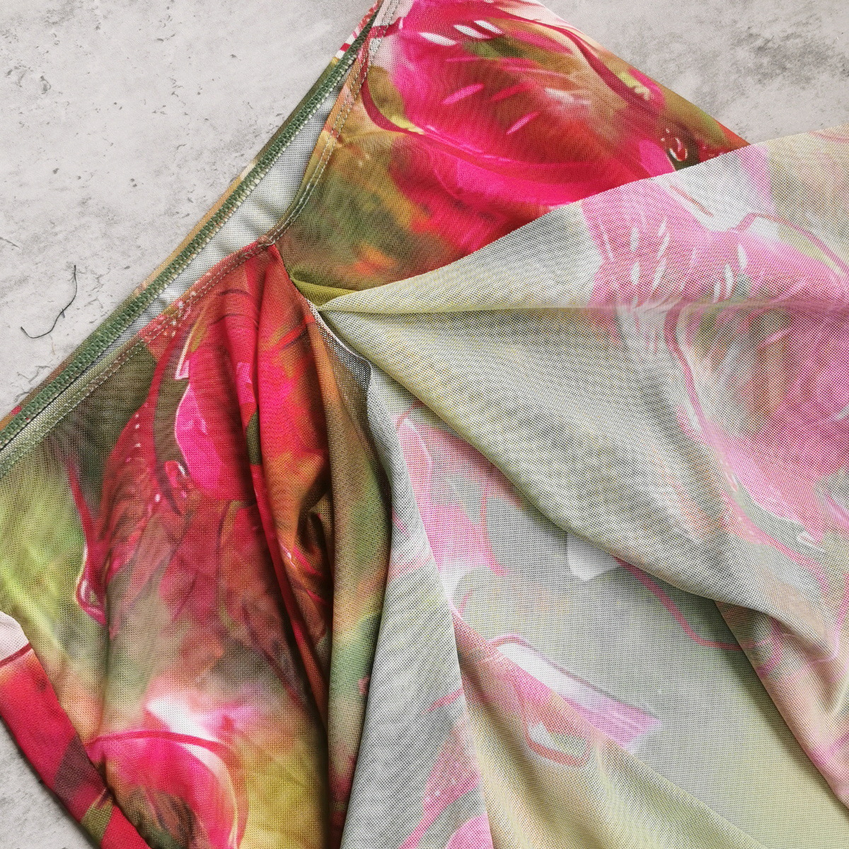 Long High-Waist Wrap Cover-Up Skirt