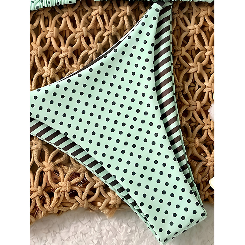 Gathered Triangle Halter Bikini Set with Side-Tie Bottoms view 17