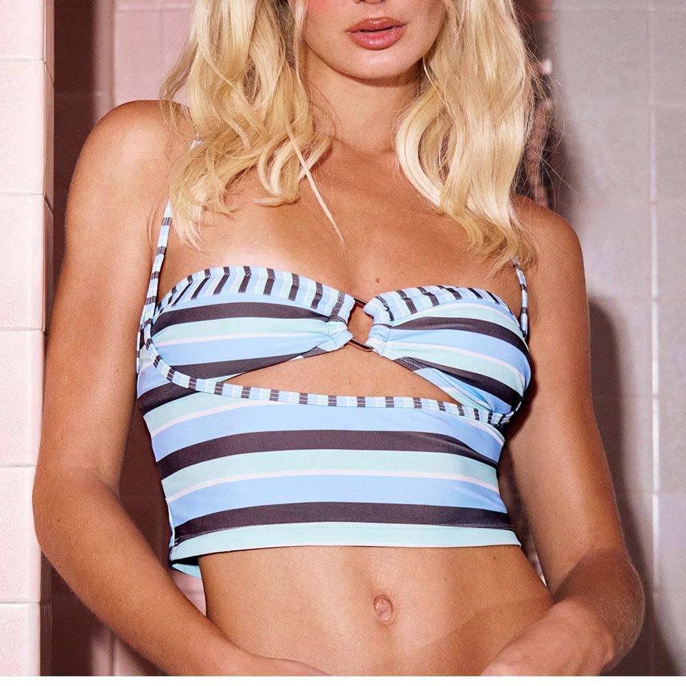 Blue Grey Stripe
