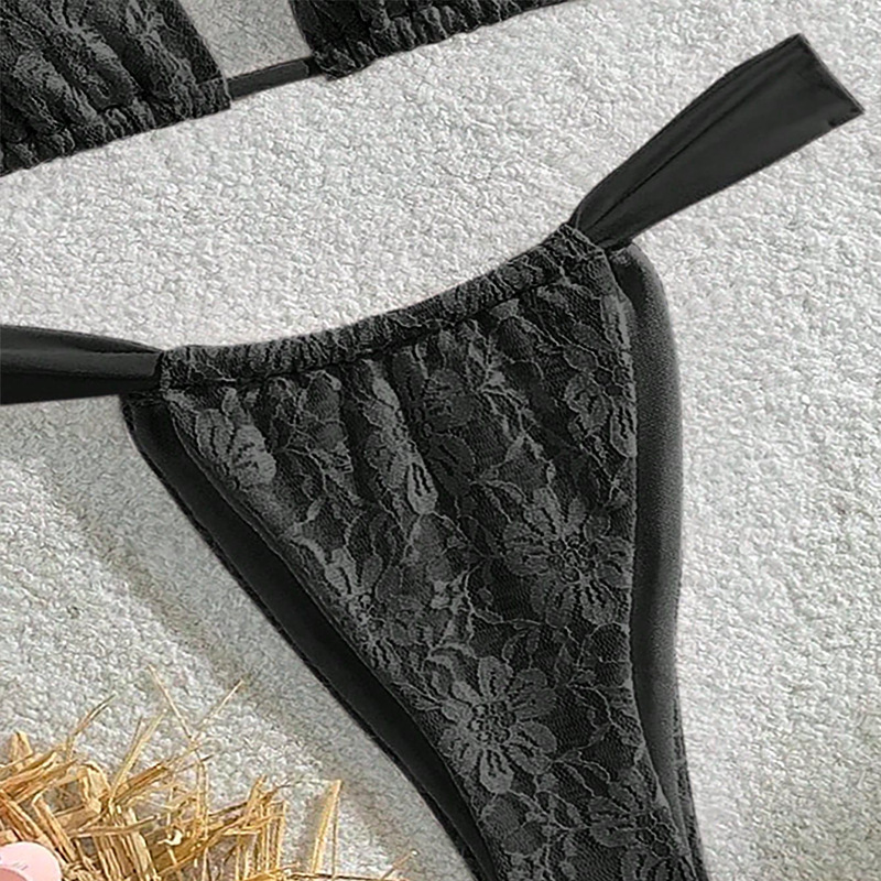 Women's Tie-Back Triangle Bikini Two-Piece Set view 8