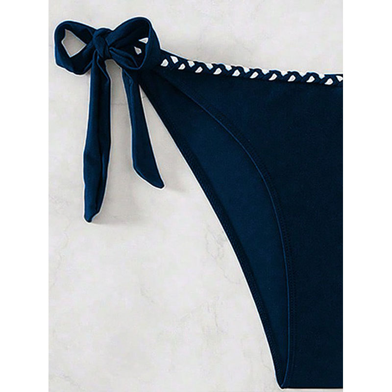 Women's Strapless Bandeau Tie-Side Bikini Set view 7
