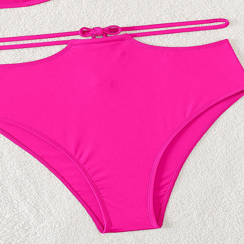 Ruffled V-Neck Two-Piece Bikini Set view 14