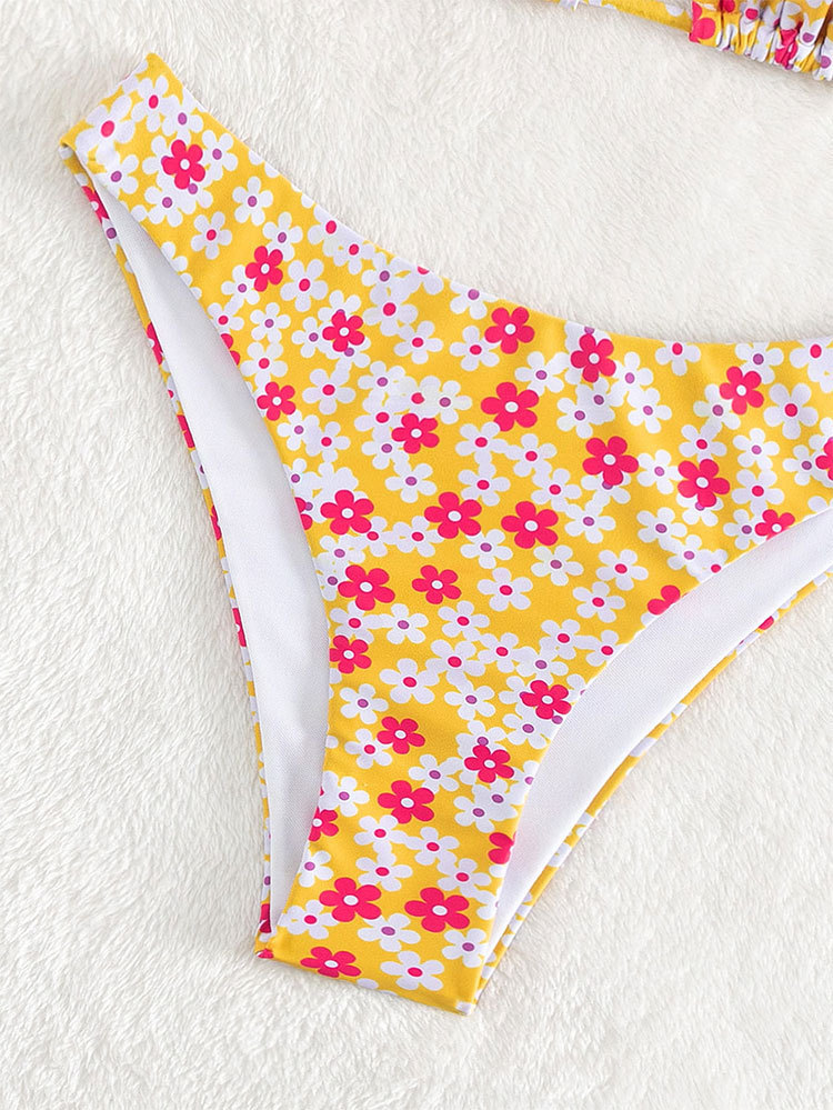 Two-Piece Halter Triangle Bikini Set with Side Ties view 19