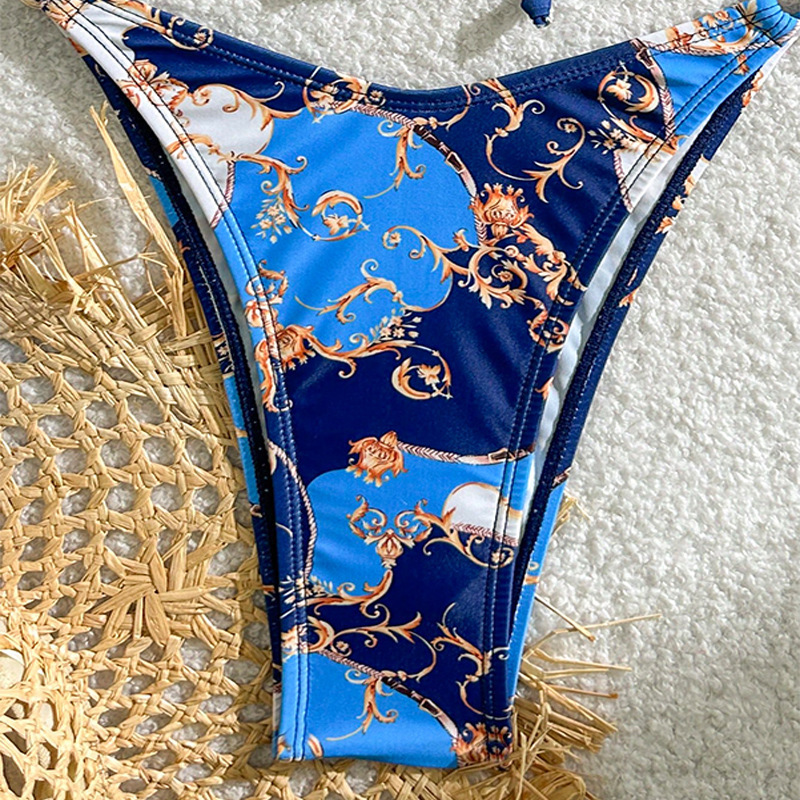 Two-Piece Triangle Bikini Set with Back Tie view 6
