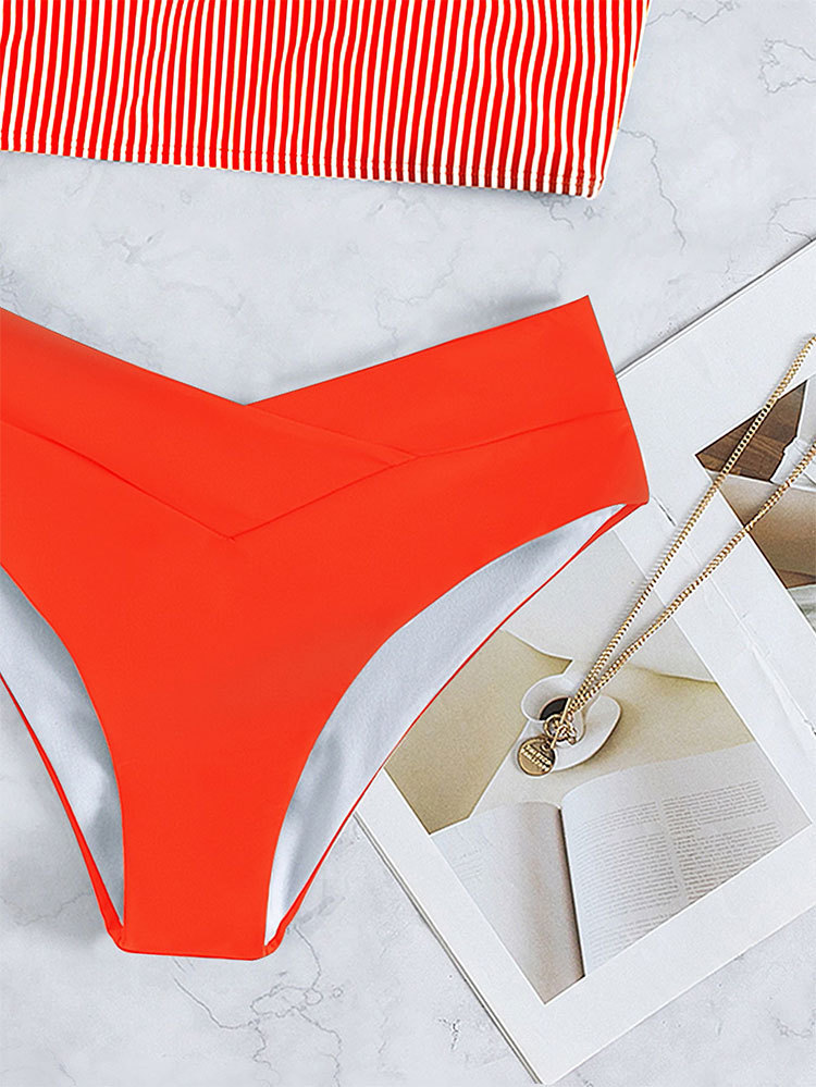 Two-Piece High-Waist Bikini Set with Crop Top view 5