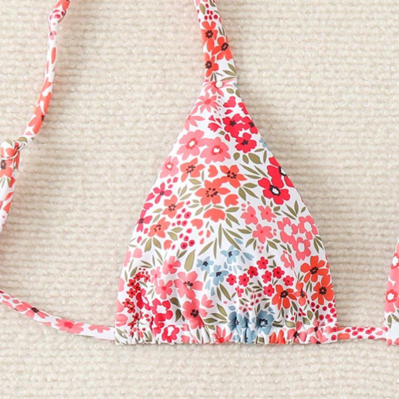Two-Piece Triangle Halter Bikini Set with Side-Tie Bottom view 18