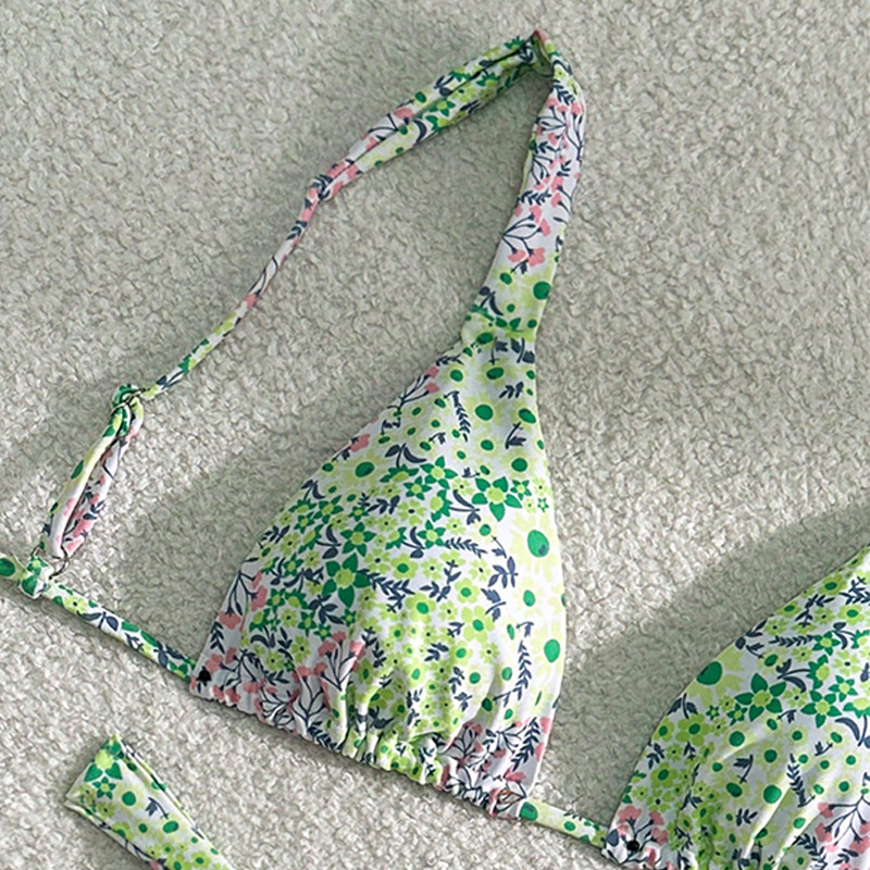 Two-Piece Triangle Cup Tie-Side Bikini Set view 6