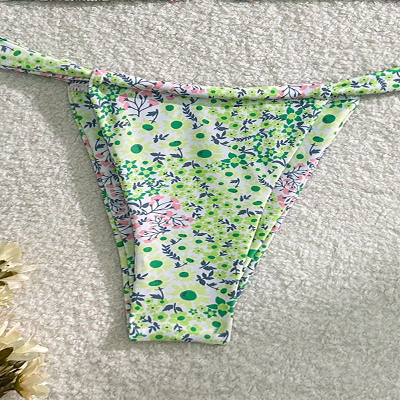 Two-Piece Triangle Cup Tie-Side Bikini Set view 7