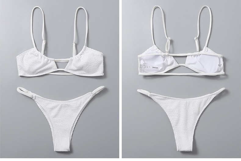Two-Piece Bikini Set with Cutout Top and High-Cut Bottom view 6