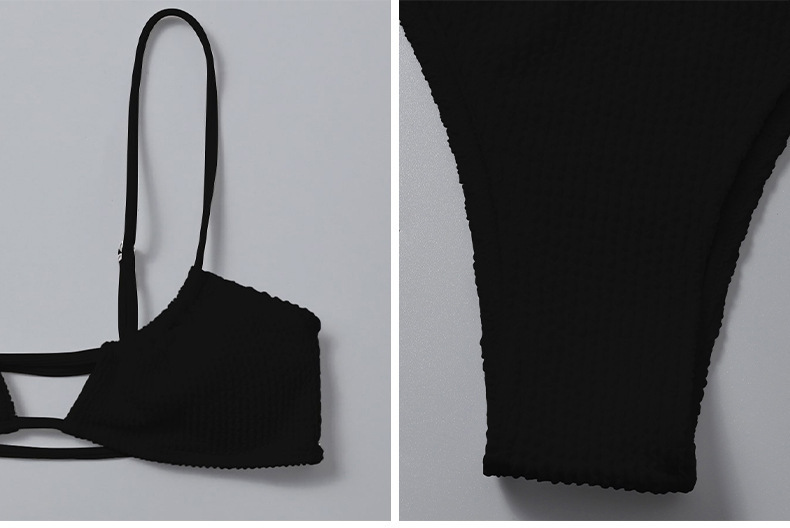 Two-Piece Bikini Set with Cutout Top and High-Cut Bottom view 9