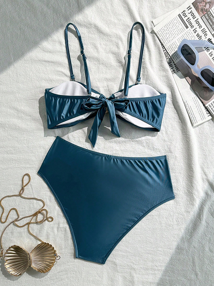 Two-Piece Bandeau Bikini Set with Shell Detail view 10