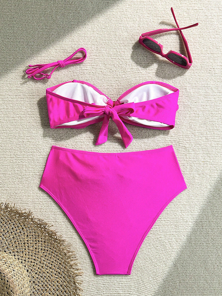 Two-Piece Bandeau Bikini Set with Shell Detail view 18