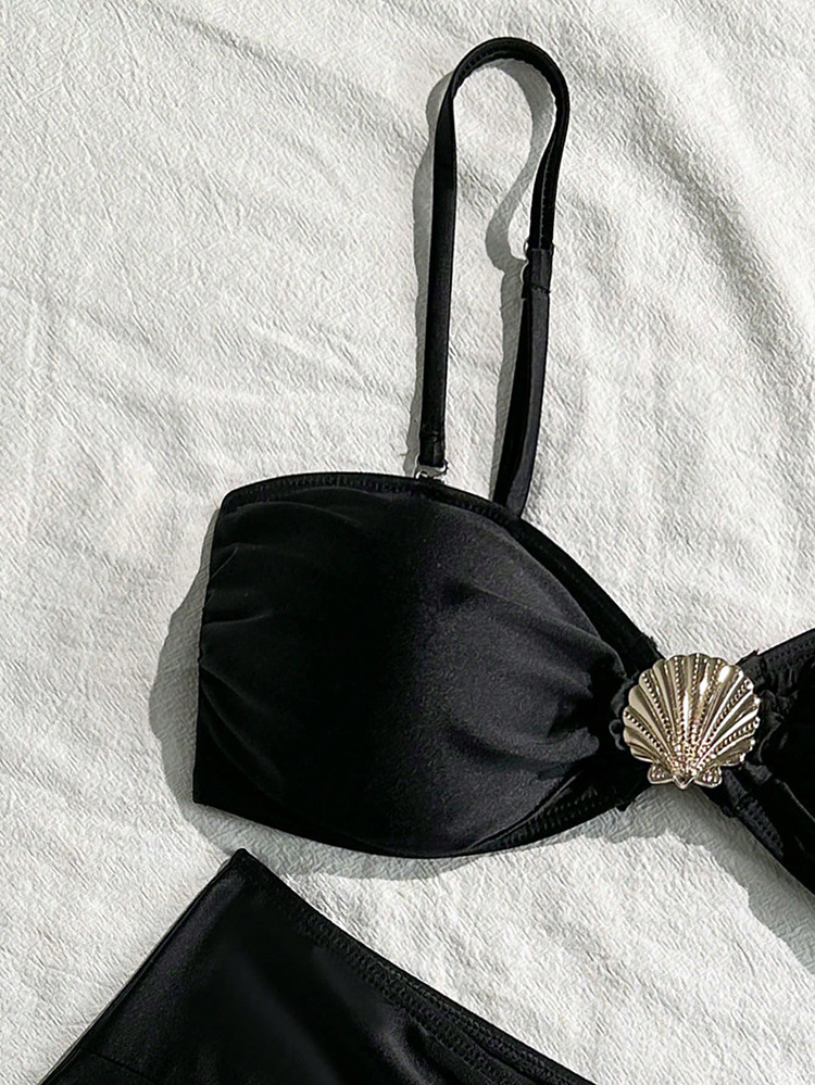 Two-Piece Bandeau Bikini Set with Shell Detail view 20