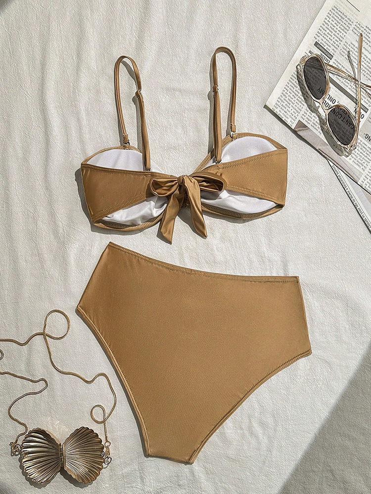 Two-Piece Bandeau Bikini Set with Shell Detail view 26