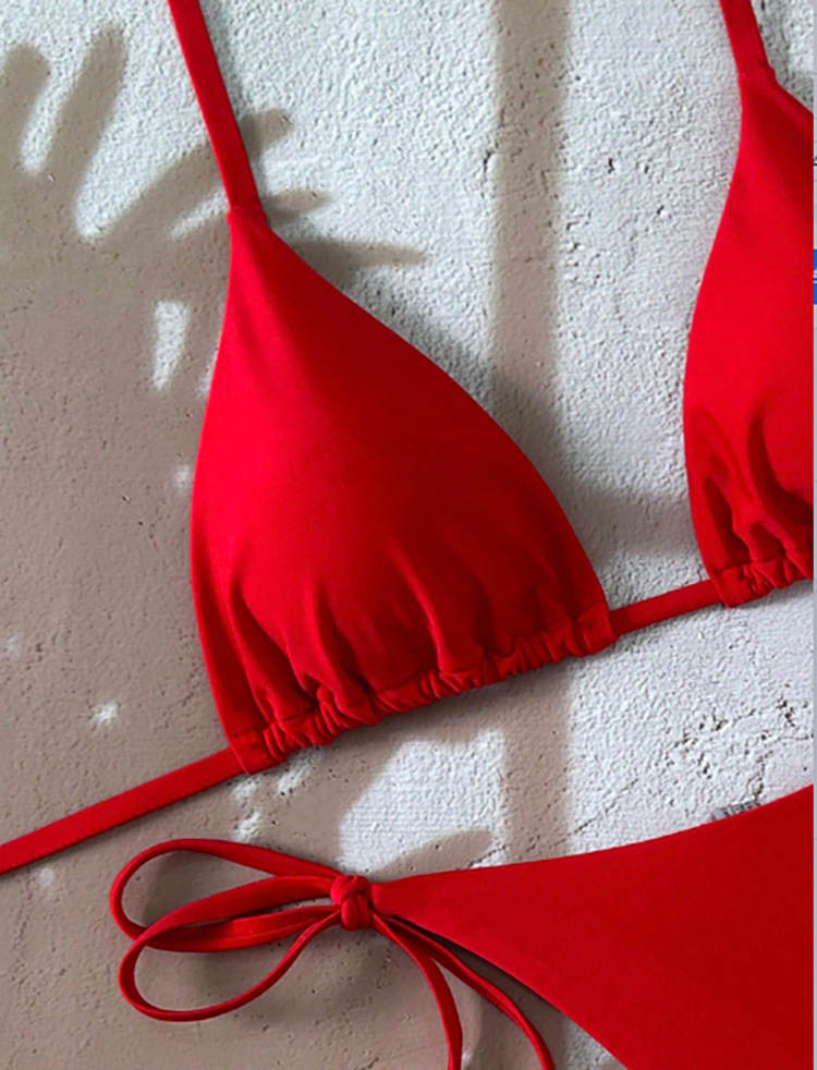 Women's Triangle Cup Tie-Side Bikini Set view 4