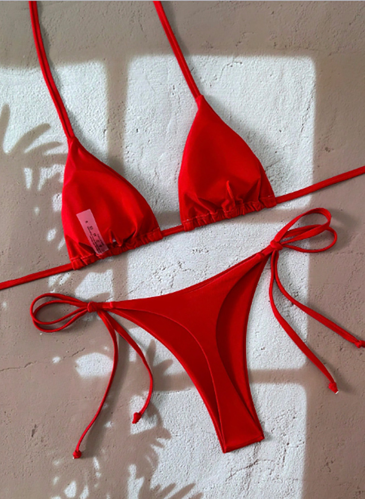 Women's Triangle Cup Tie-Side Bikini Set view 5