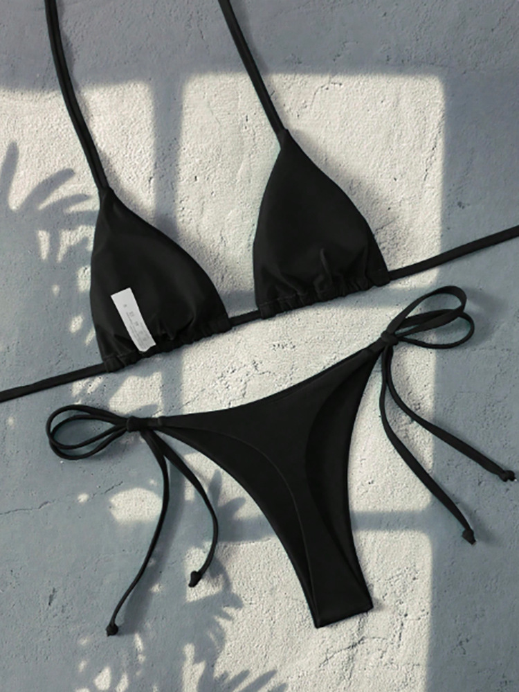 Women's Triangle Cup Tie-Side Bikini Set view 6