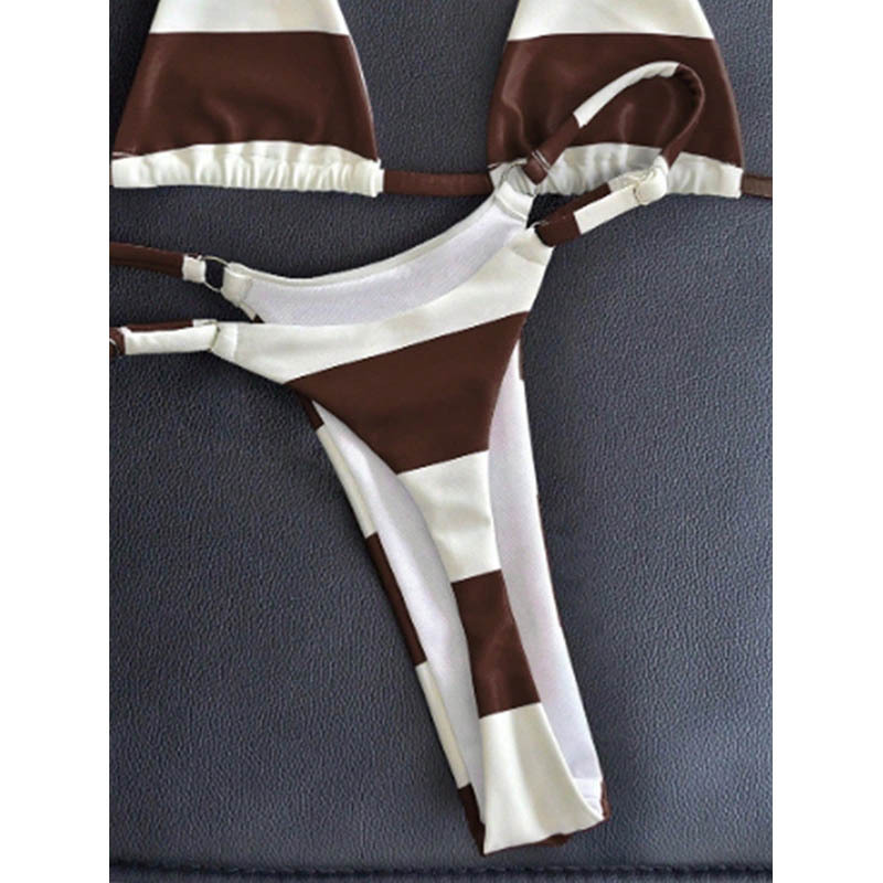 Triangle Halter Bikini Set with Side-Tie High-Cut Bottom view 8