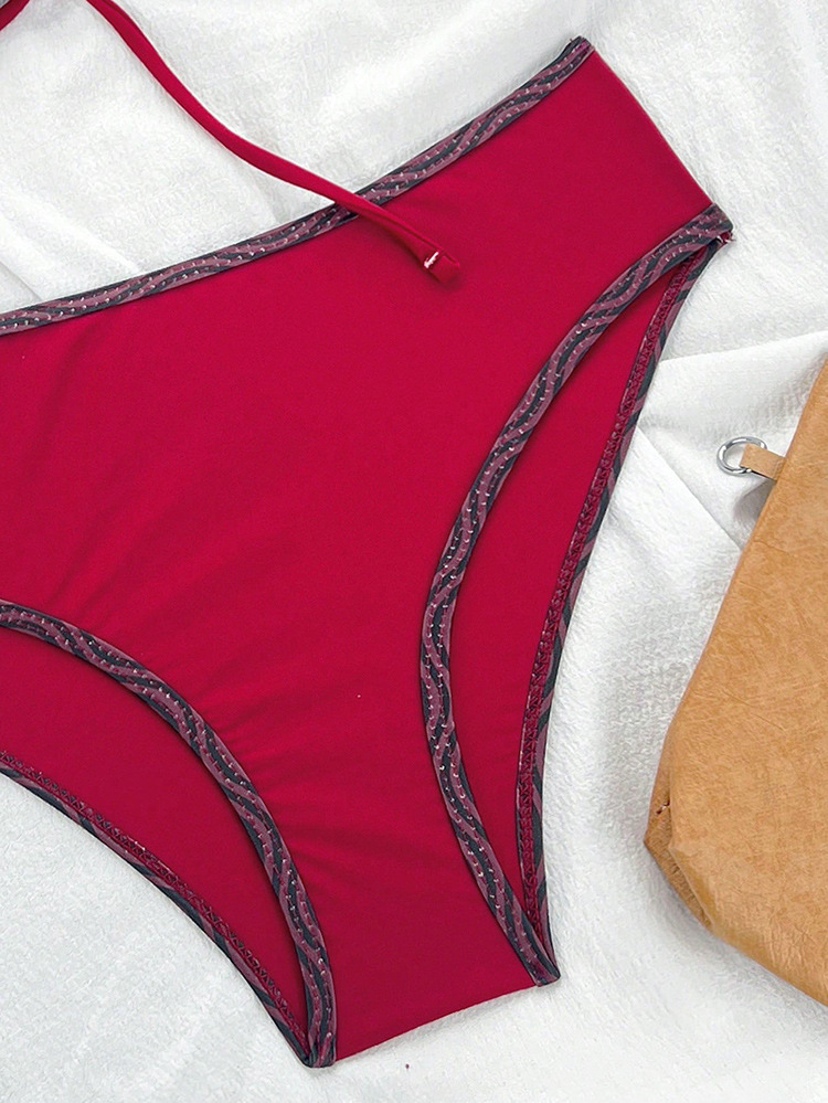 Two-Piece Bikini Set with Front Tie and Adjustable Straps view 5