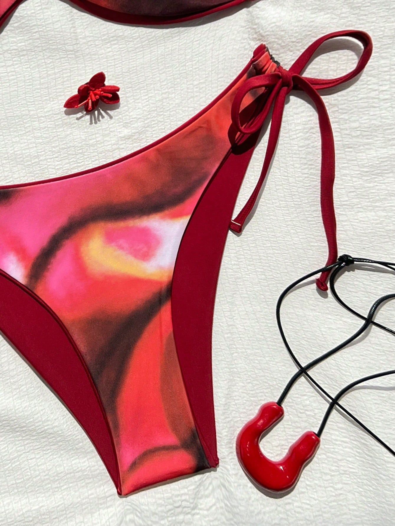 Two Piece Twist Bandeau Bikini Set view 15
