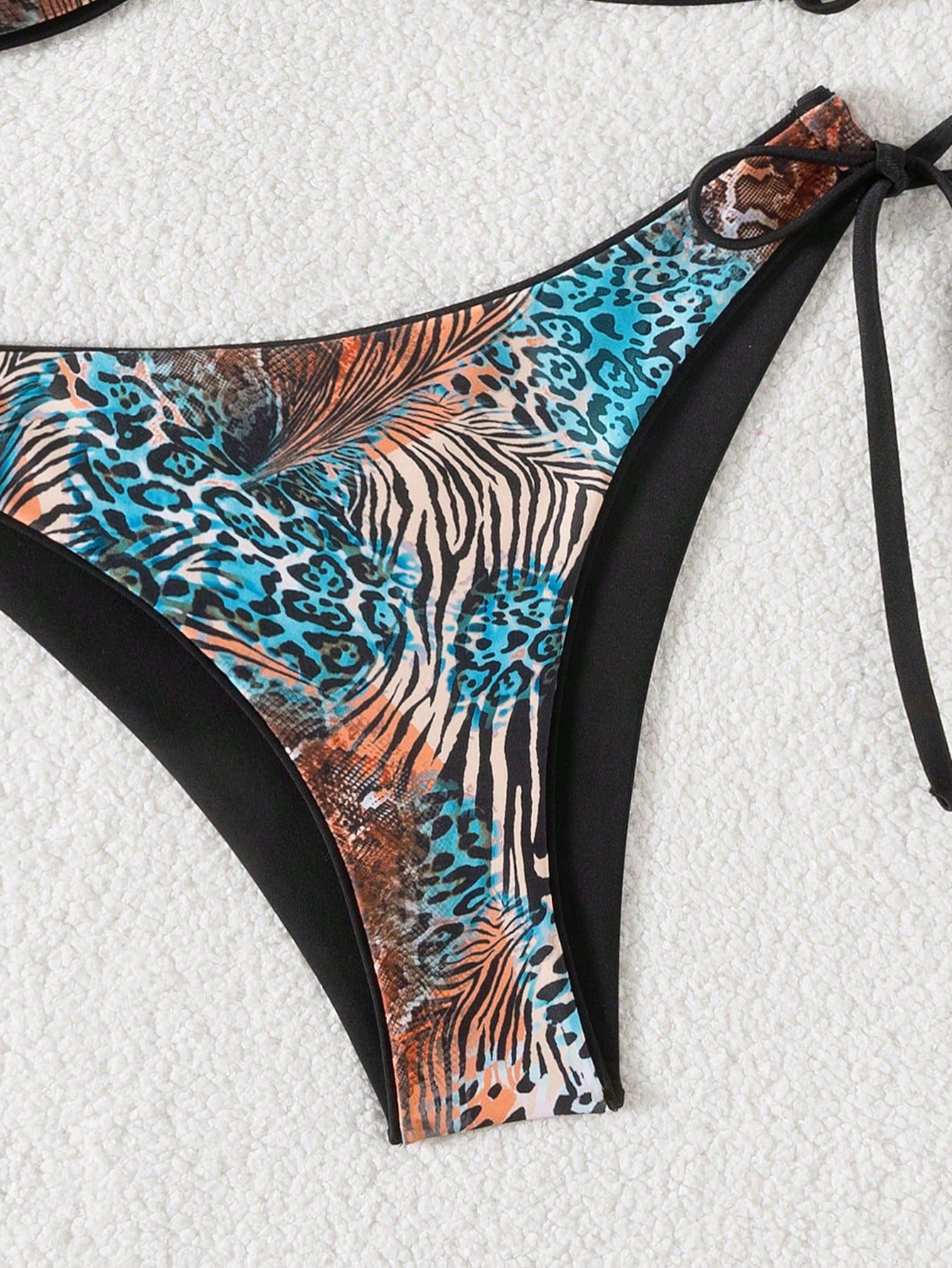 Two Piece Twist Bandeau Bikini Set view 19