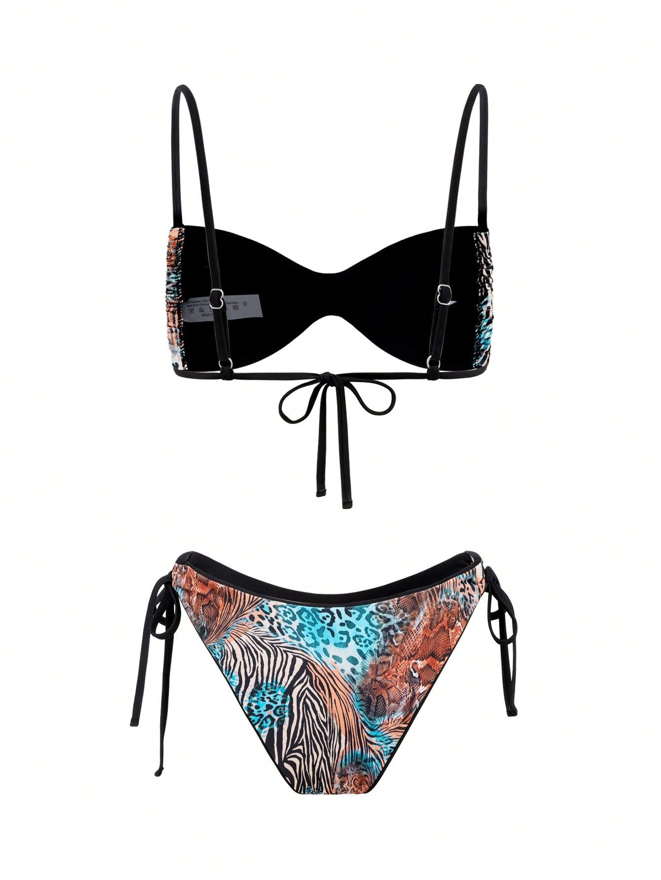 Two Piece Twist Bandeau Bikini Set view 20