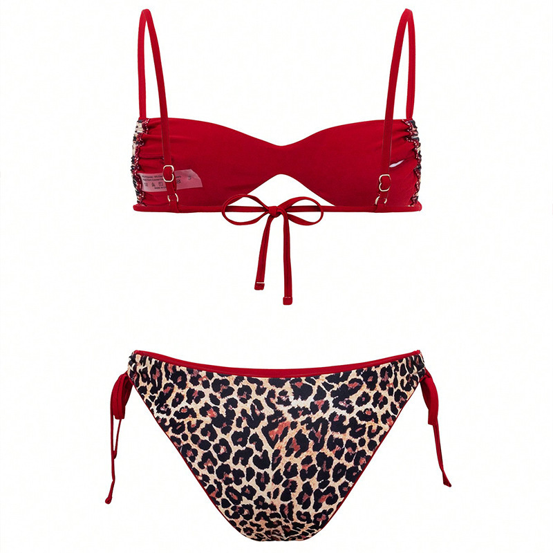 Two Piece Twist Bandeau Bikini Set view 24
