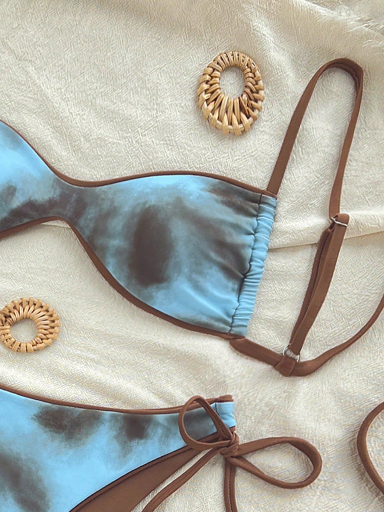 Two Piece Twist Bandeau Bikini Set view 9