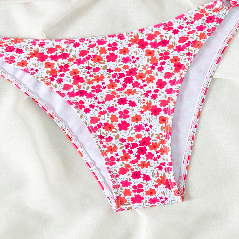 Two-Piece Triangle Bikini Set with Side Ring Details view 13