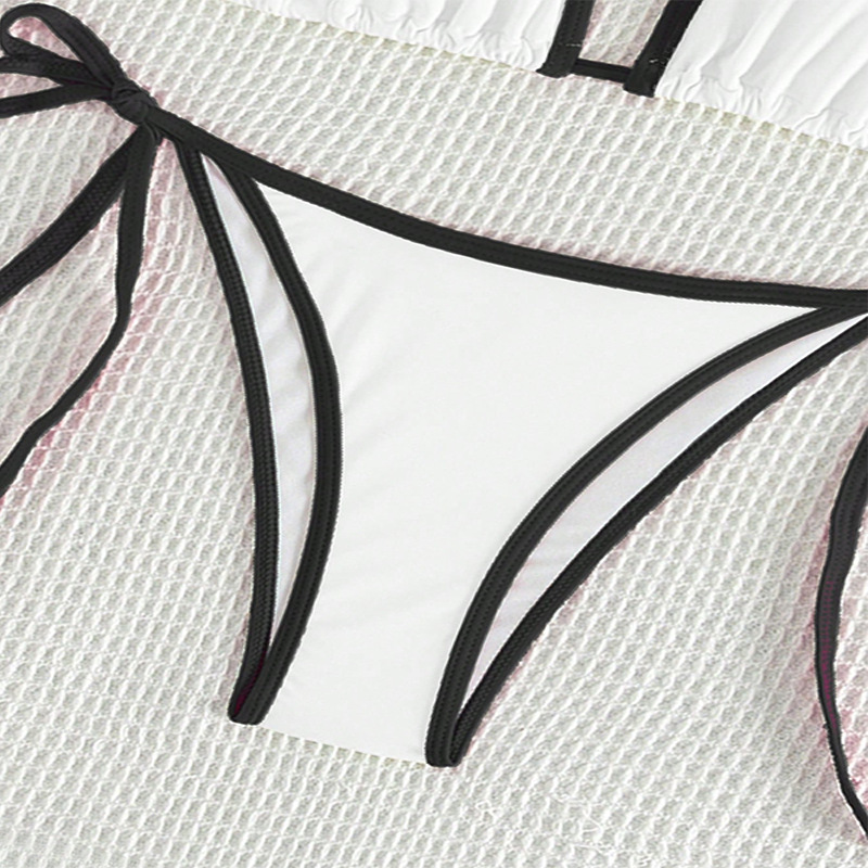 Triangle Halter Bikini Set with Side Tie Bottom view 10