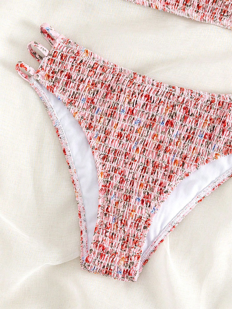 Bandeau Bikini Set with Side-Tie Bottoms view 9
