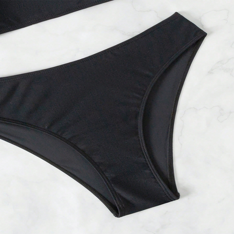 Scoop Neck Bikini Set with Racerback and Ring Detail view 14
