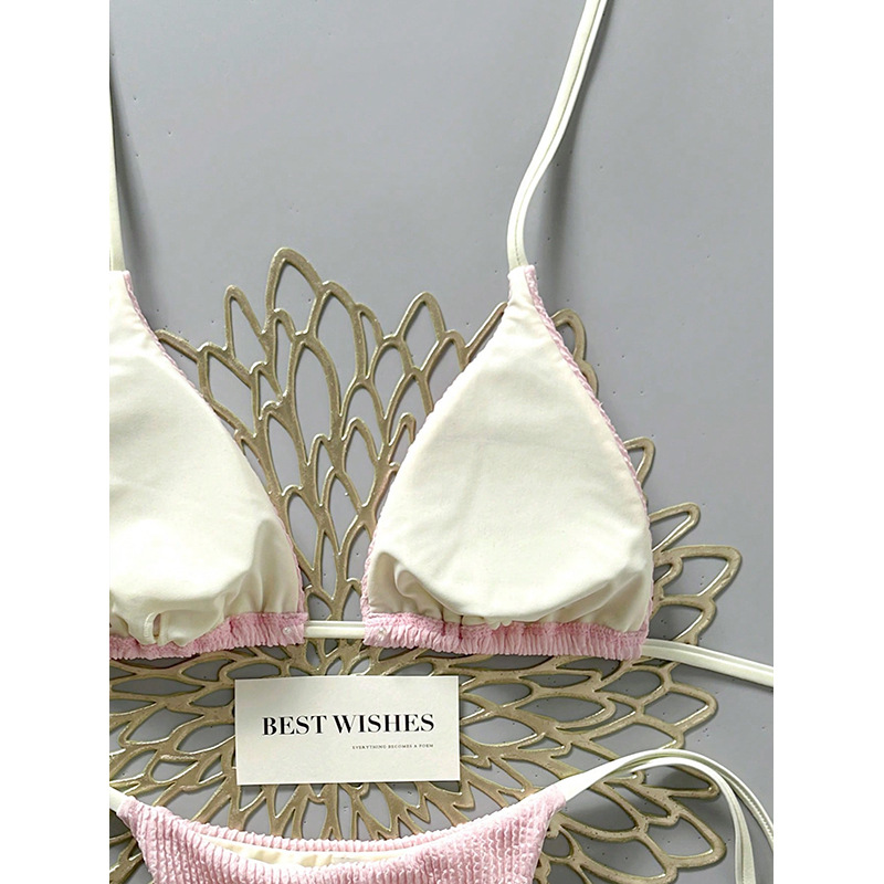 Two-Piece Halter Bikini Set with Triangle Cups and Tie-Side Bottoms view 10
