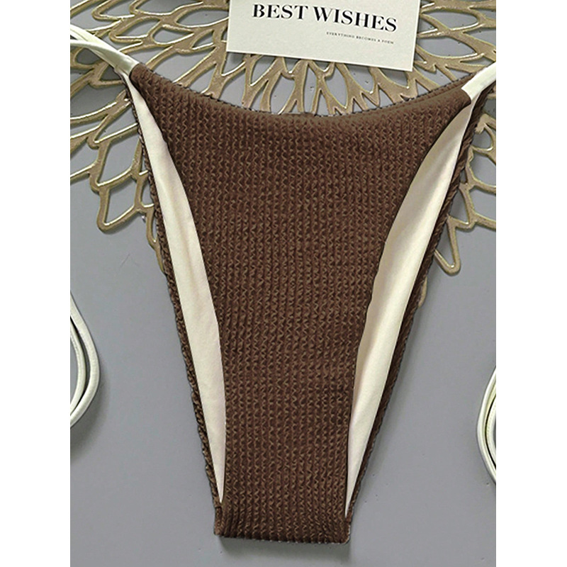 Two-Piece Halter Bikini Set with Triangle Cups and Tie-Side Bottoms view 19