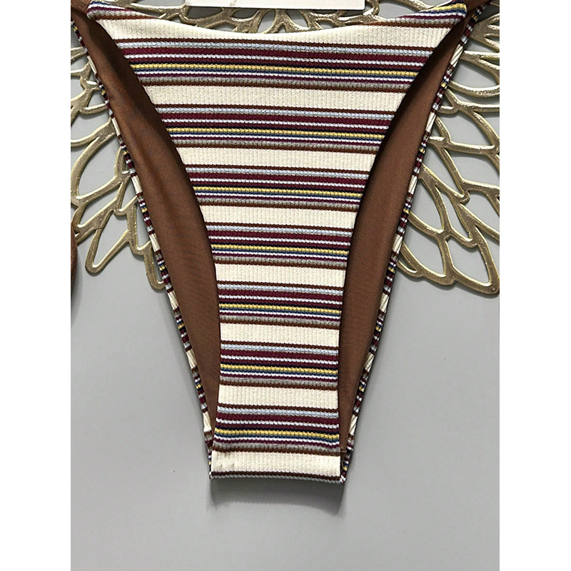 Two-Piece Halter Bikini Set with Triangle Cups and Tie-Side Bottoms view 9
