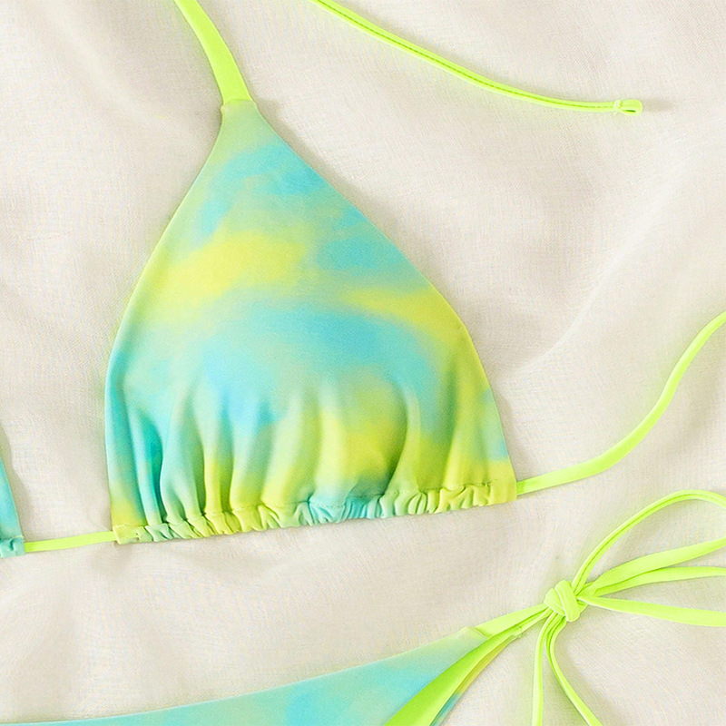 Triangle Halter Bikini Set with Side Ties view 11