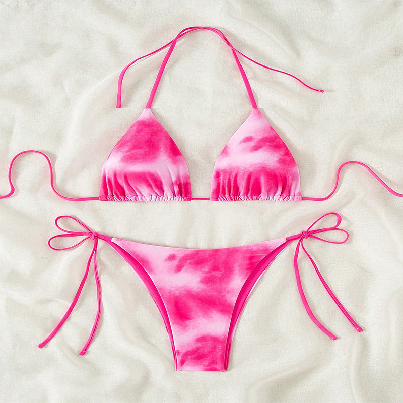 Triangle Halter Bikini Set with Side Ties view 15
