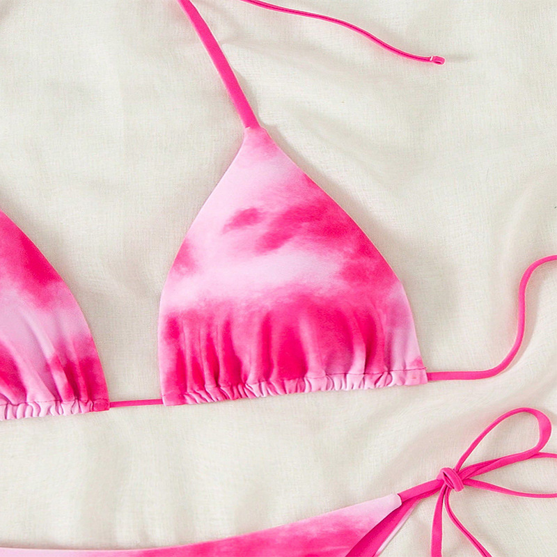 Triangle Halter Bikini Set with Side Ties view 16