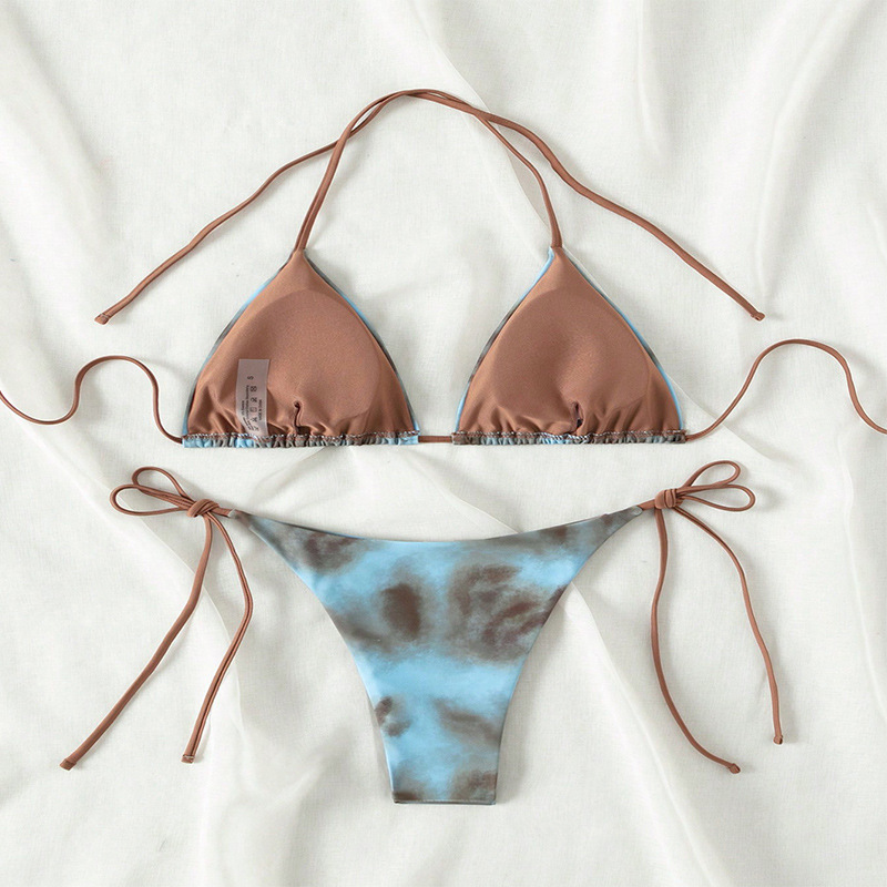Triangle Halter Bikini Set with Side Ties view 19