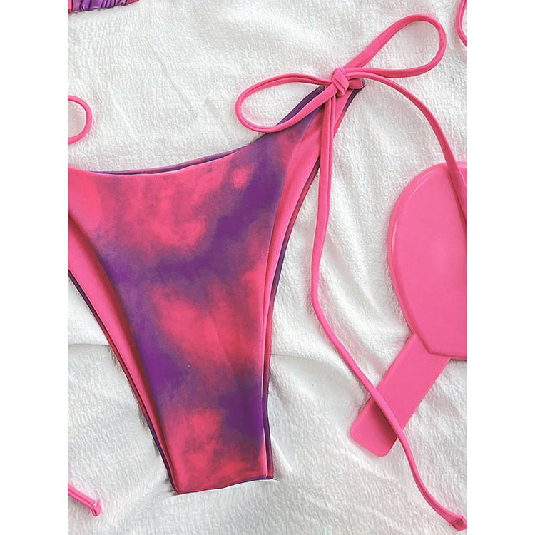 Triangle Halter Bikini Set with Side Ties view 24