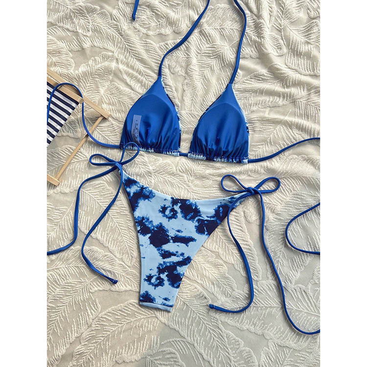 Triangle Halter Bikini Set with Side Ties view 26