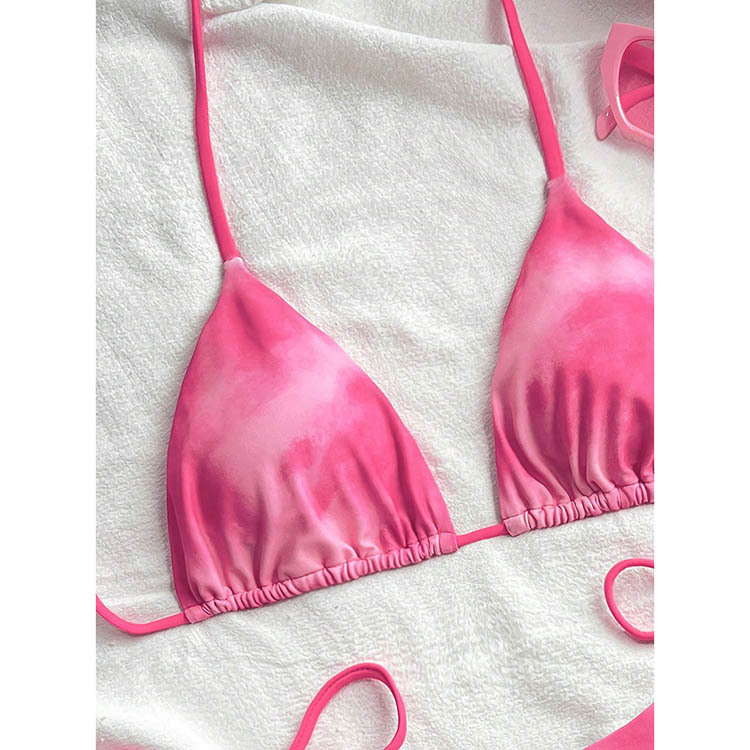 Triangle Halter Bikini Set with Side Ties view 34