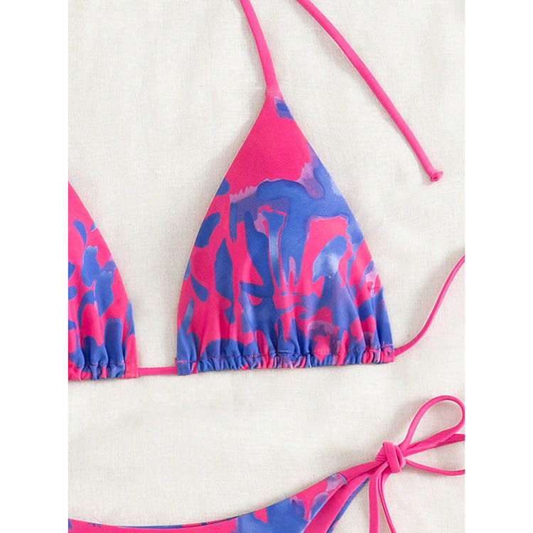 Triangle Halter Bikini Set with Side Ties view 37