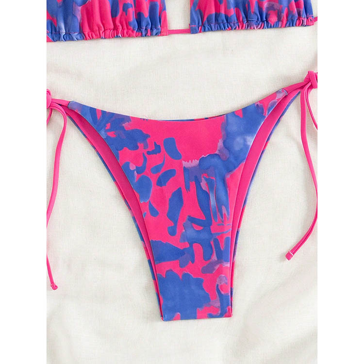 Triangle Halter Bikini Set with Side Ties view 38