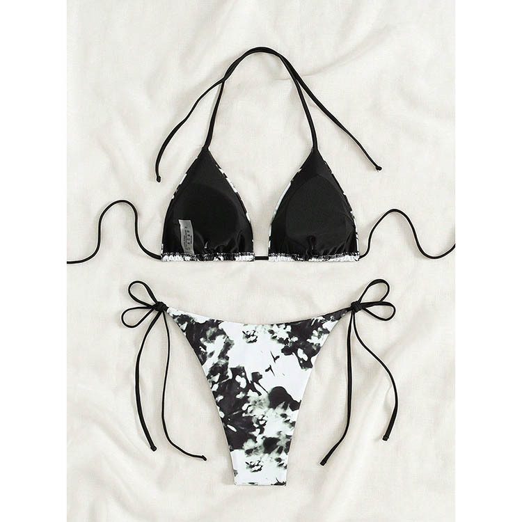 Triangle Halter Bikini Set with Side Ties view 49