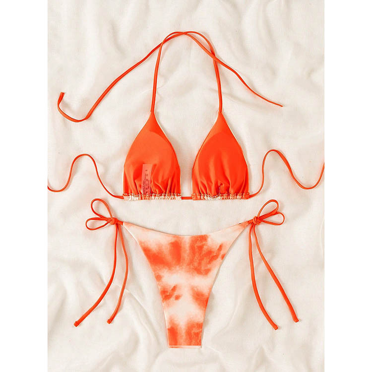 Triangle Halter Bikini Set with Side Ties view 55
